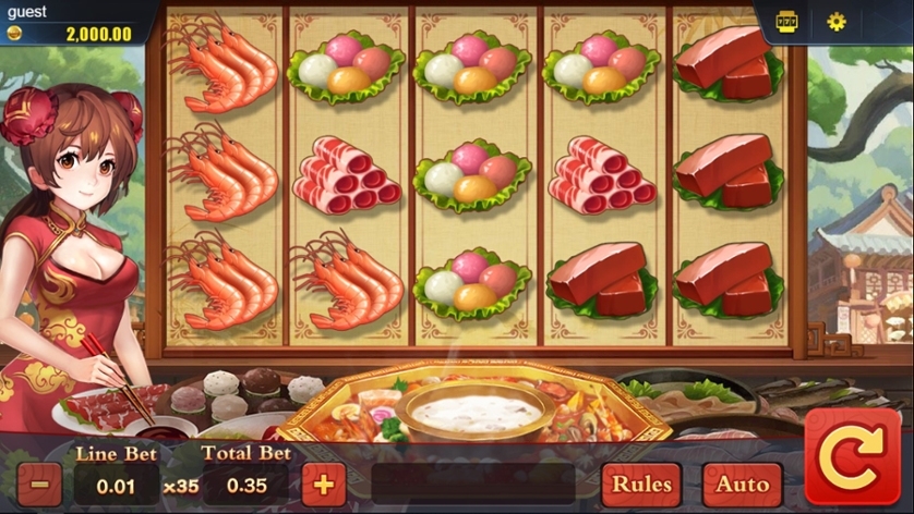 Slot Hotpot PG Soft, Caça-níqueis temáticos, Hotpot chinês ,Jogo de slot 3x3, Níveis de calor